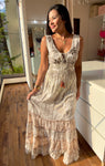 Vestido Longo - Lana  Off White/Estampa